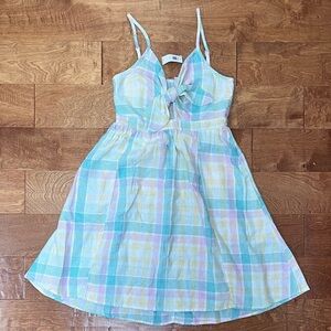 NEW WITH TAGS! Women’s Old Navy Fit & Flare Tie-Front Smocked Dress - Small Tall